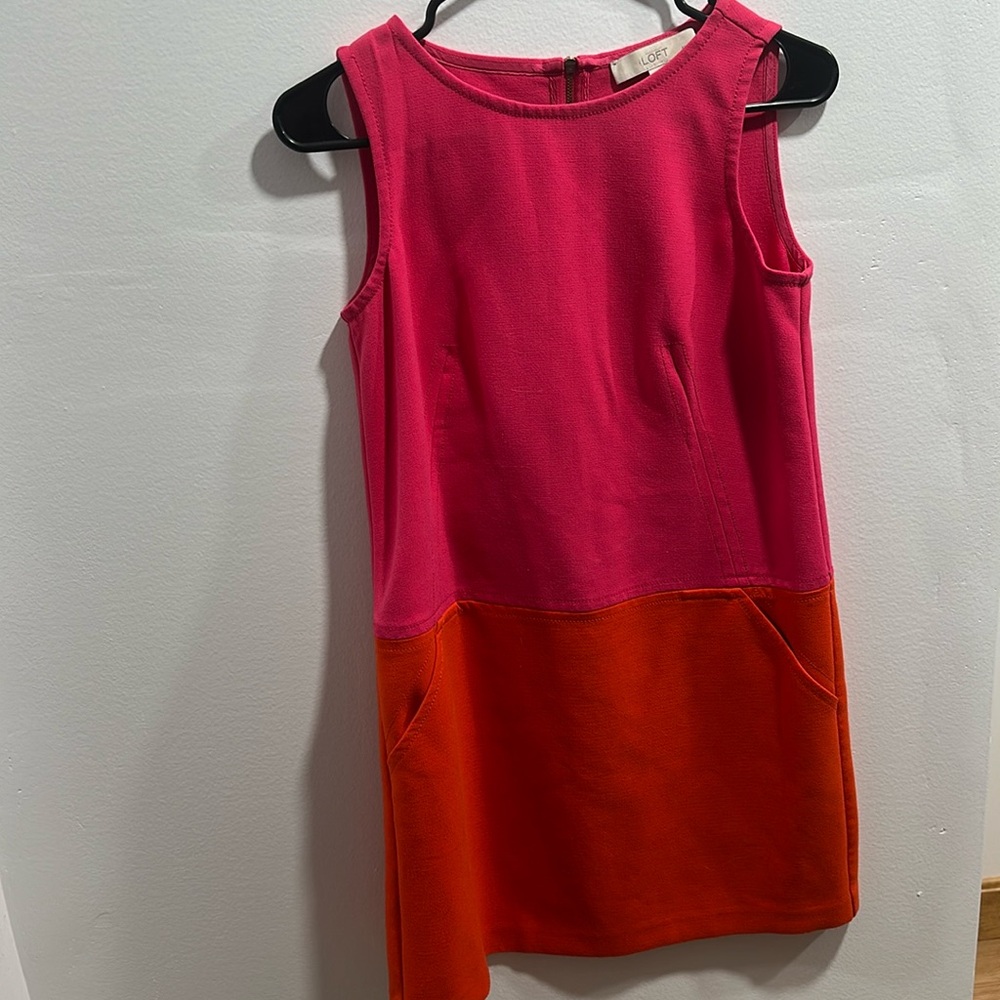 Loft two tone dress